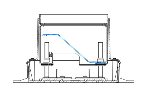 Produktbild UBD 133 135  -  Steckdoseneinsatz für 3 FLF, leer
